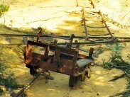 Vestiges de l'exploitation industrielle des Ocres